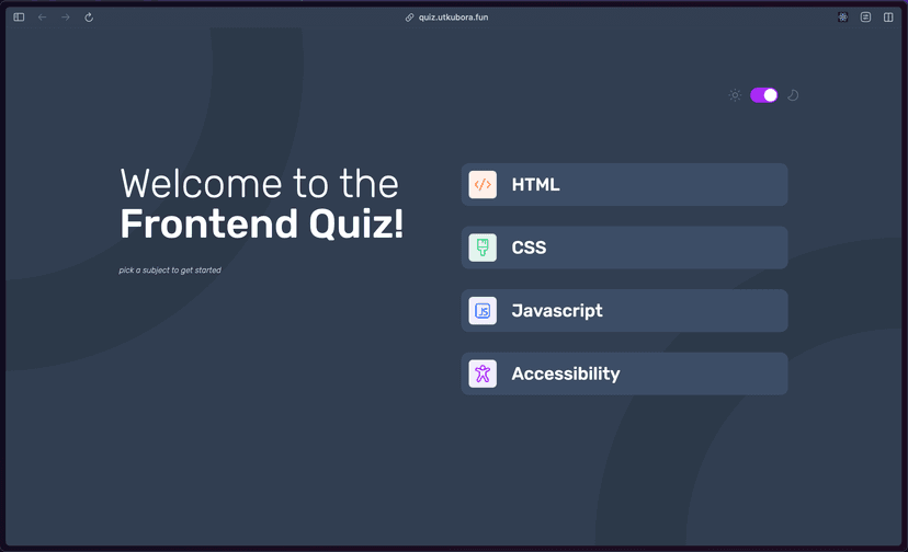 Frontend Quiz