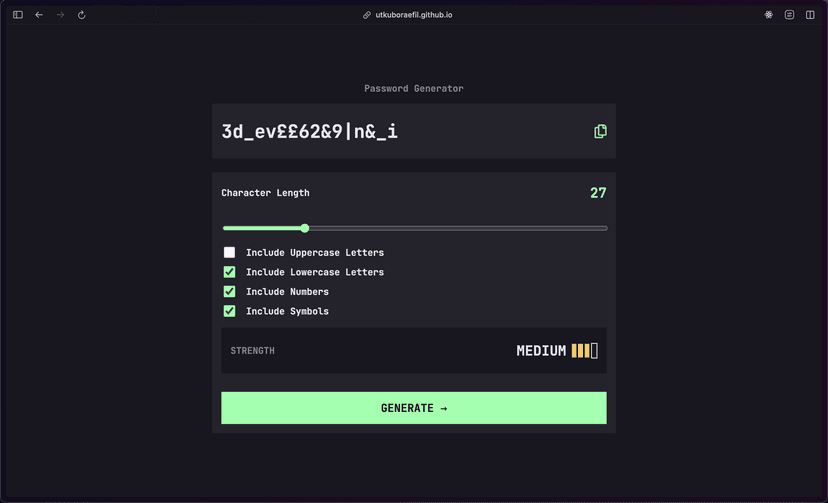 Password Generator